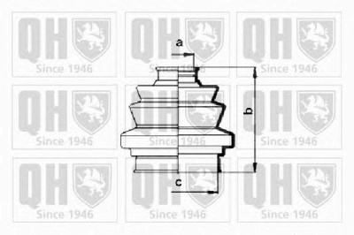 QUINTON HAZELL qjb122 -  Комплект пыльника, приводной вал